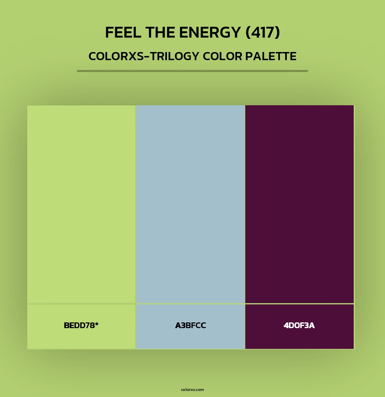 Feel the Energy (417) - Colorxs Trilogy Palette