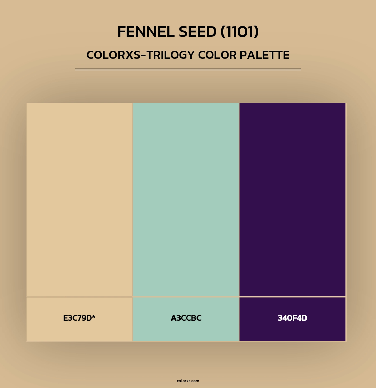 Fennel Seed (1101) - Colorxs Trilogy Palette