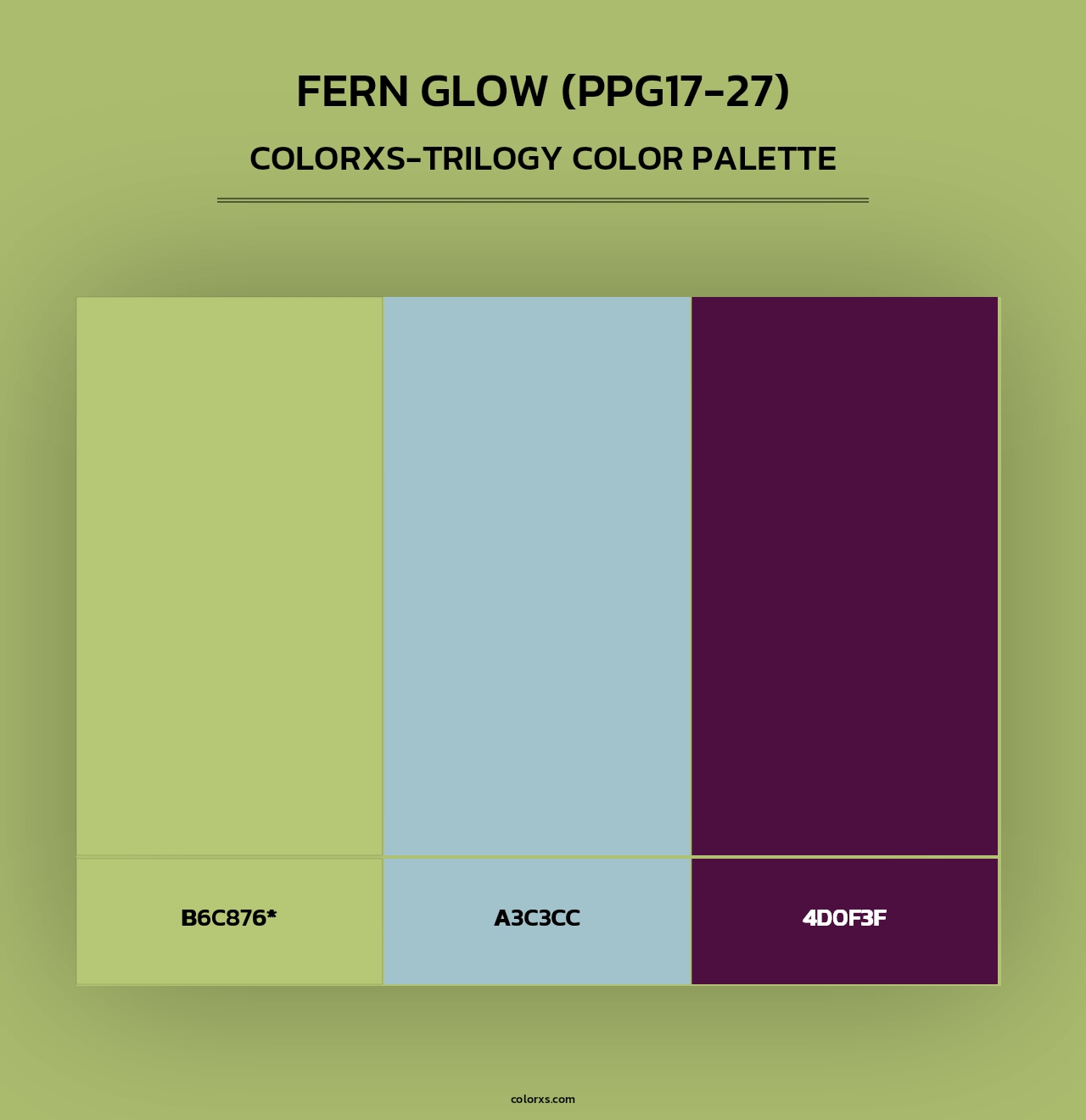Fern Glow (PPG17-27) - Colorxs Trilogy Palette