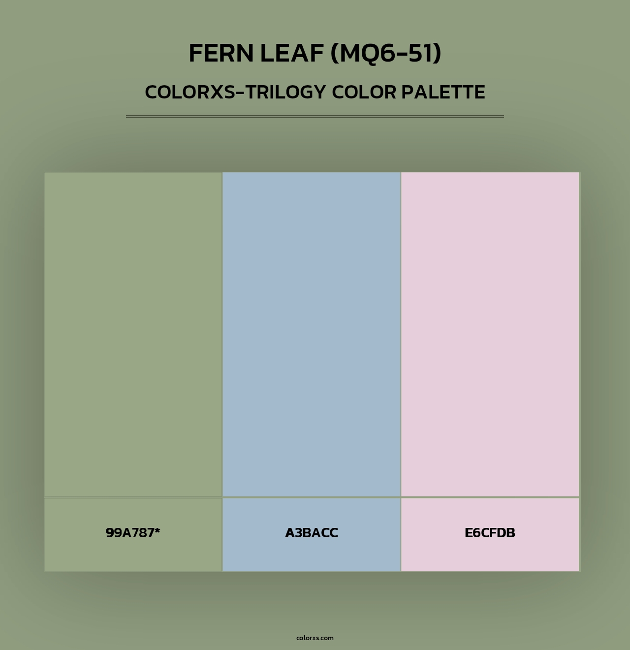 Fern Leaf (MQ6-51) - Colorxs Trilogy Palette