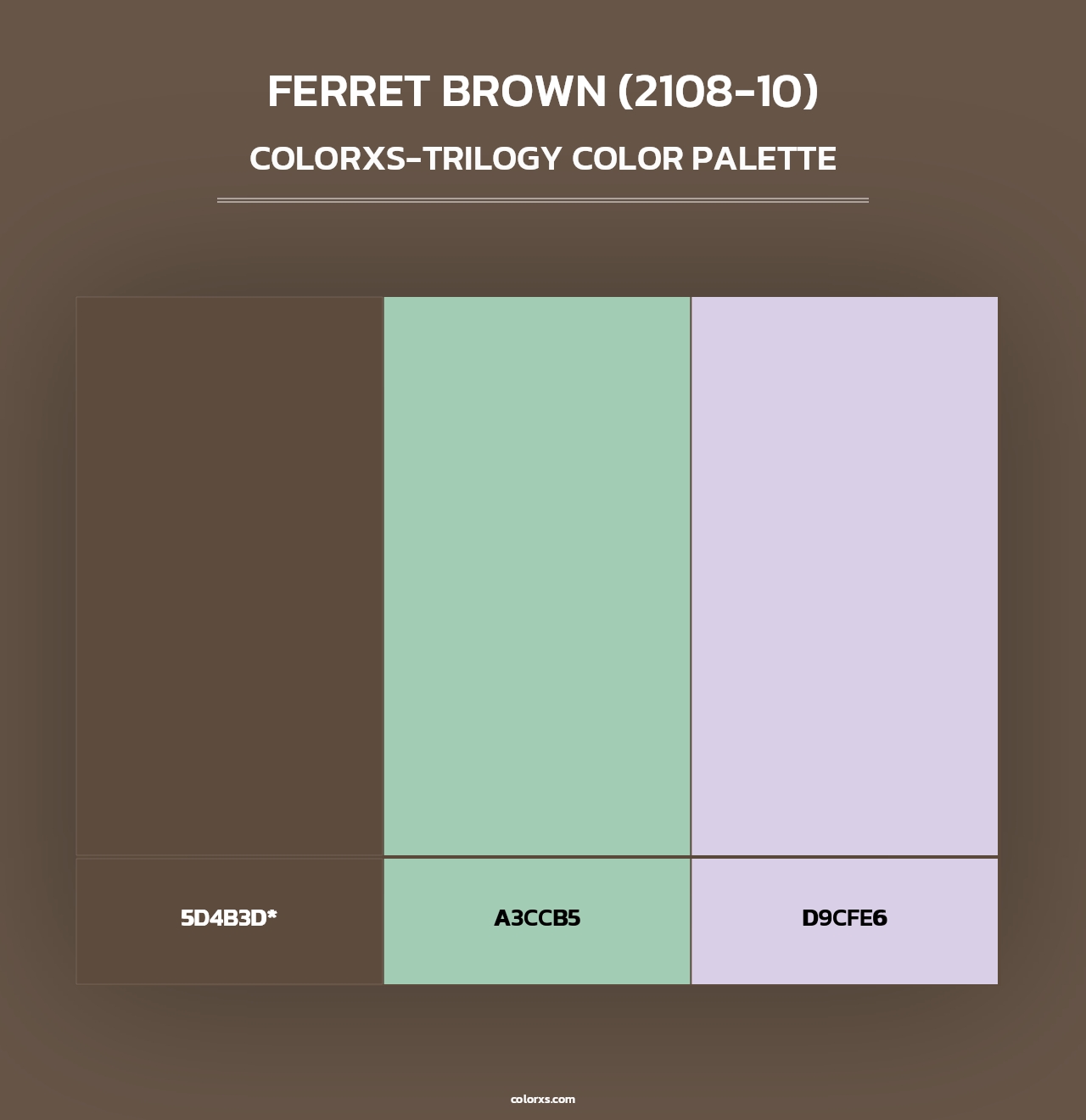 Ferret Brown (2108-10) - Colorxs Trilogy Palette
