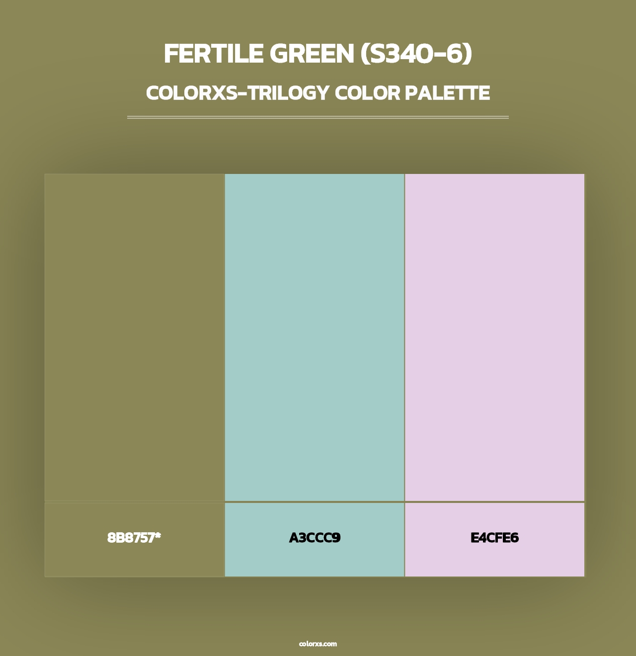 Fertile Green (S340-6) - Colorxs Trilogy Palette