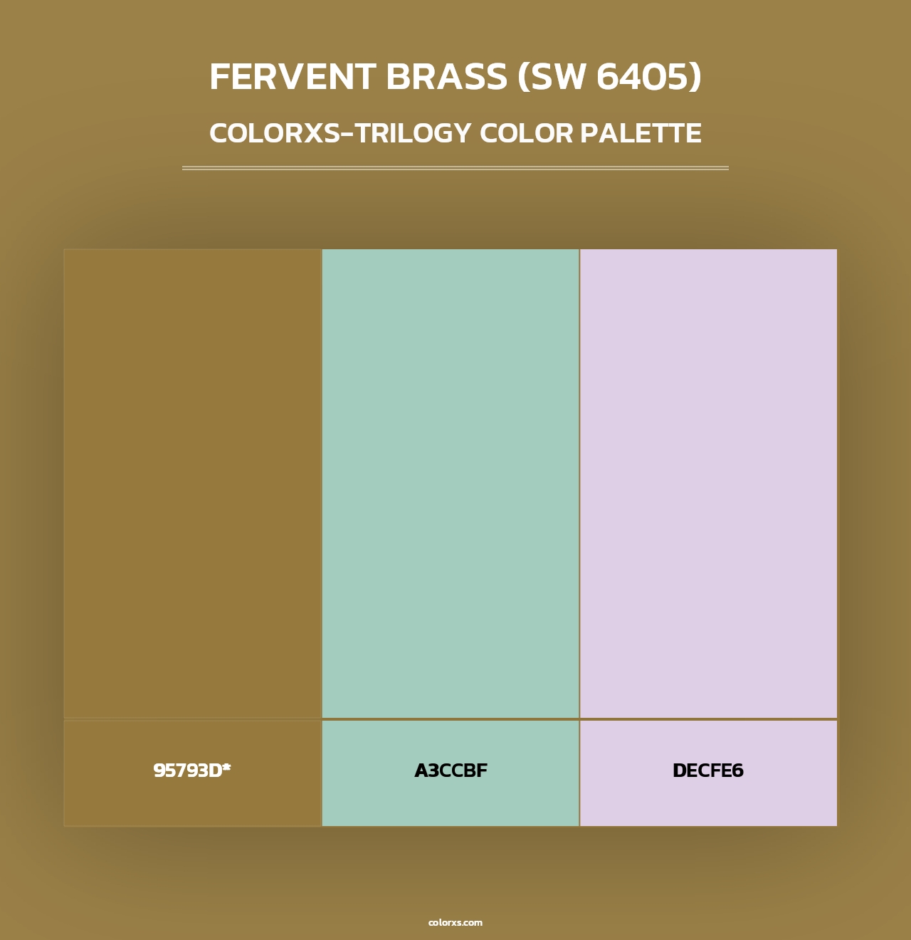 Fervent Brass (SW 6405) - Colorxs Trilogy Palette