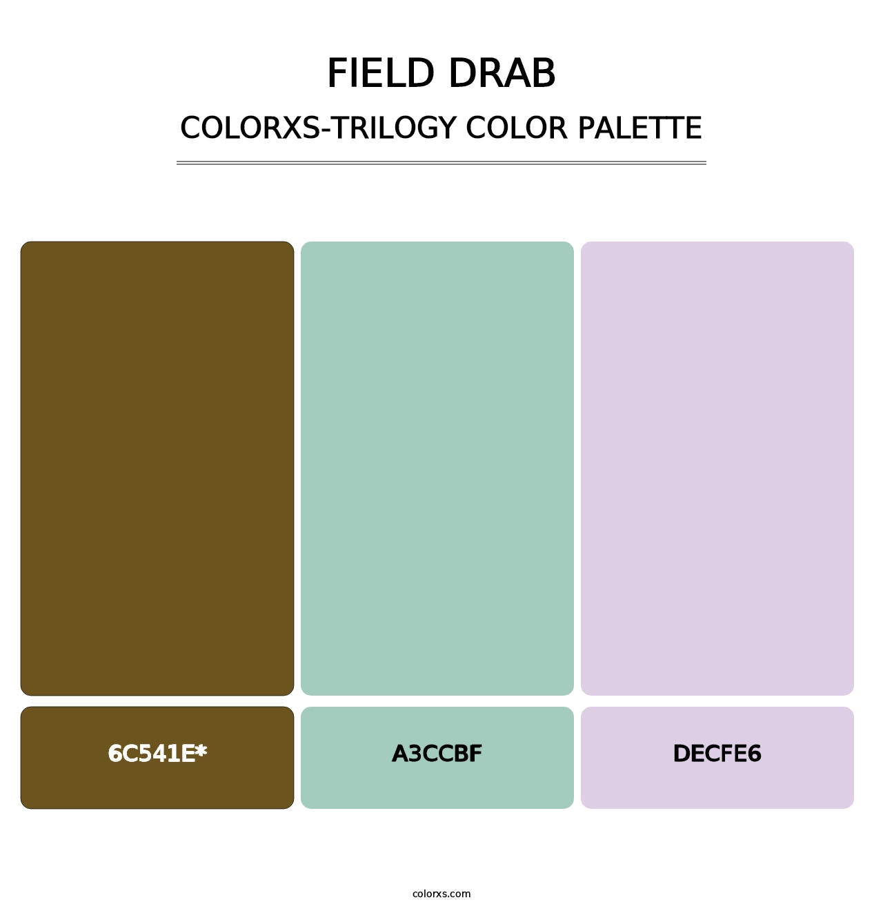 Field Drab - Colorxs Trilogy Palette