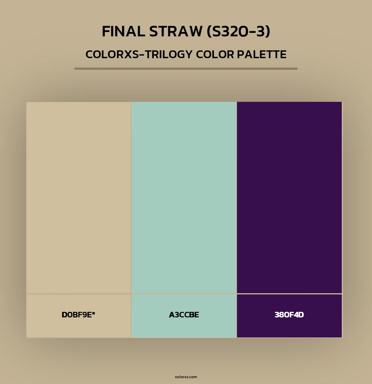 Final Straw (S320-3) - Colorxs Trilogy Palette