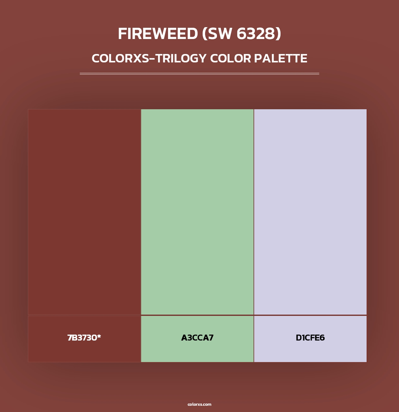 Fireweed (SW 6328) - Colorxs Trilogy Palette