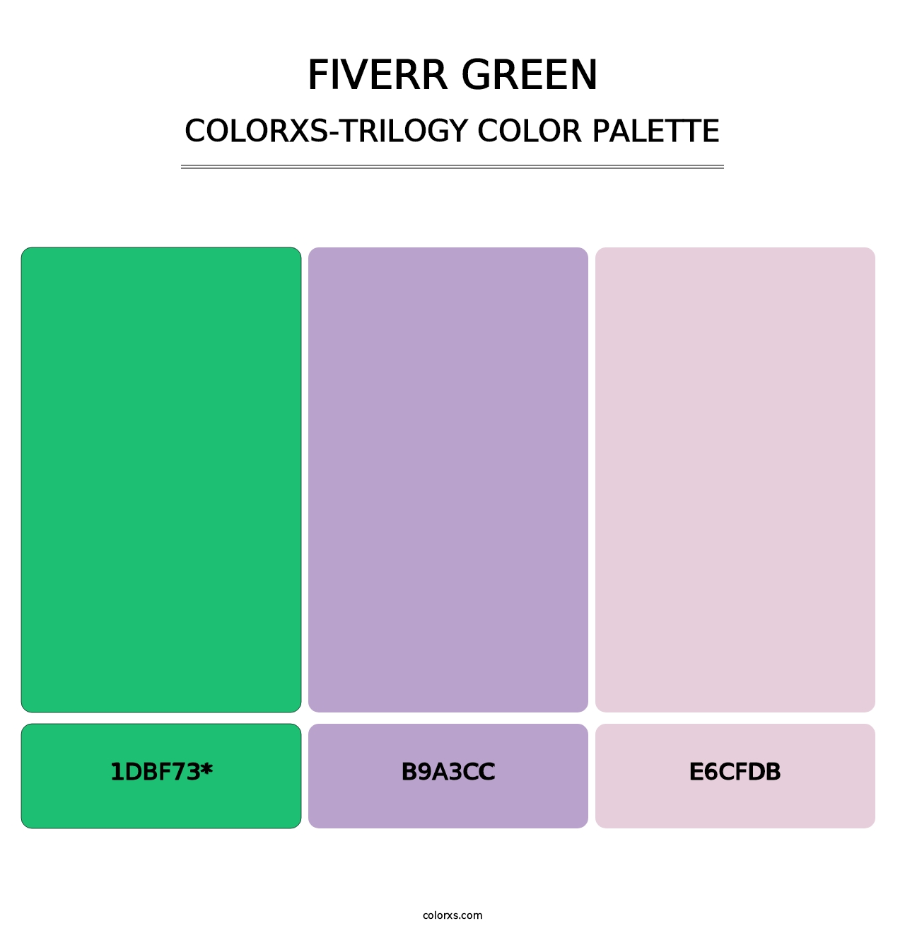 Fiverr Green - Colorxs Trilogy Palette