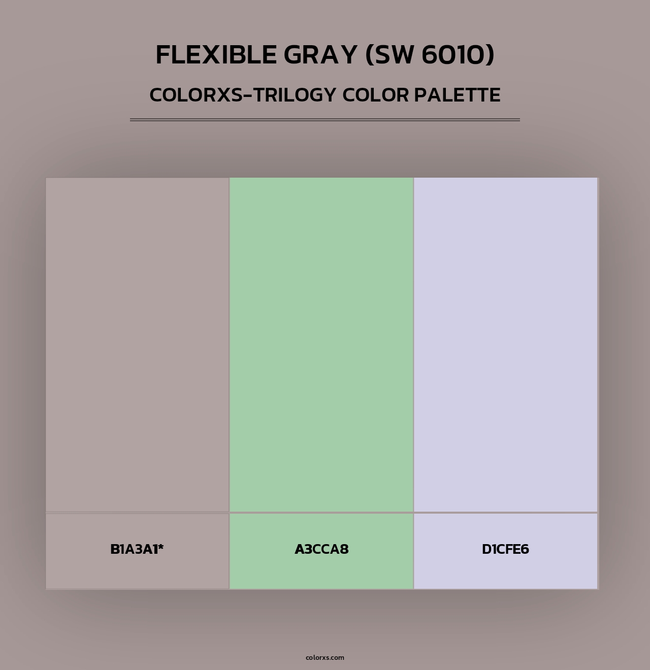 Flexible Gray (SW 6010) - Colorxs Trilogy Palette