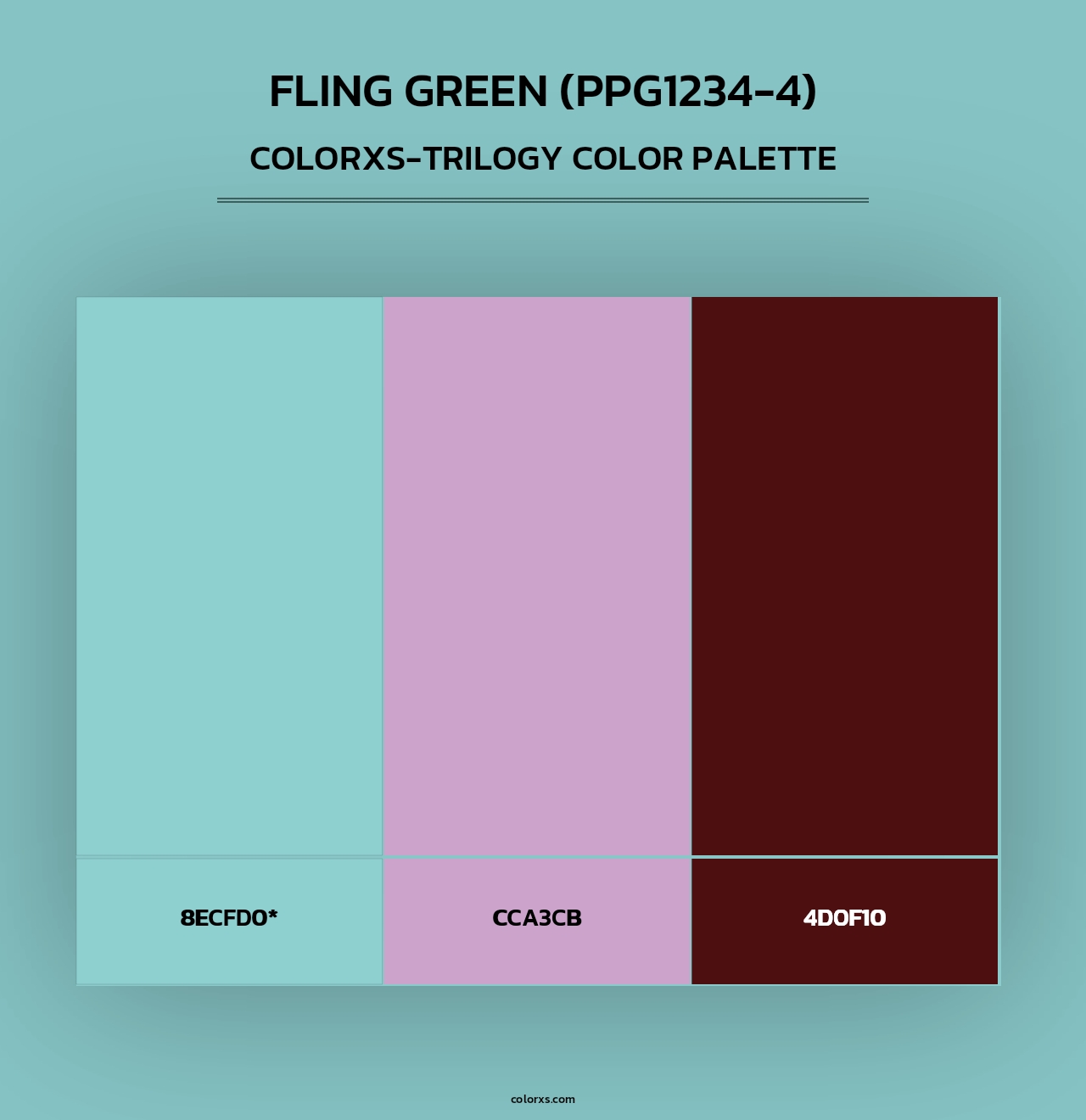 Fling Green (PPG1234-4) - Colorxs Trilogy Palette