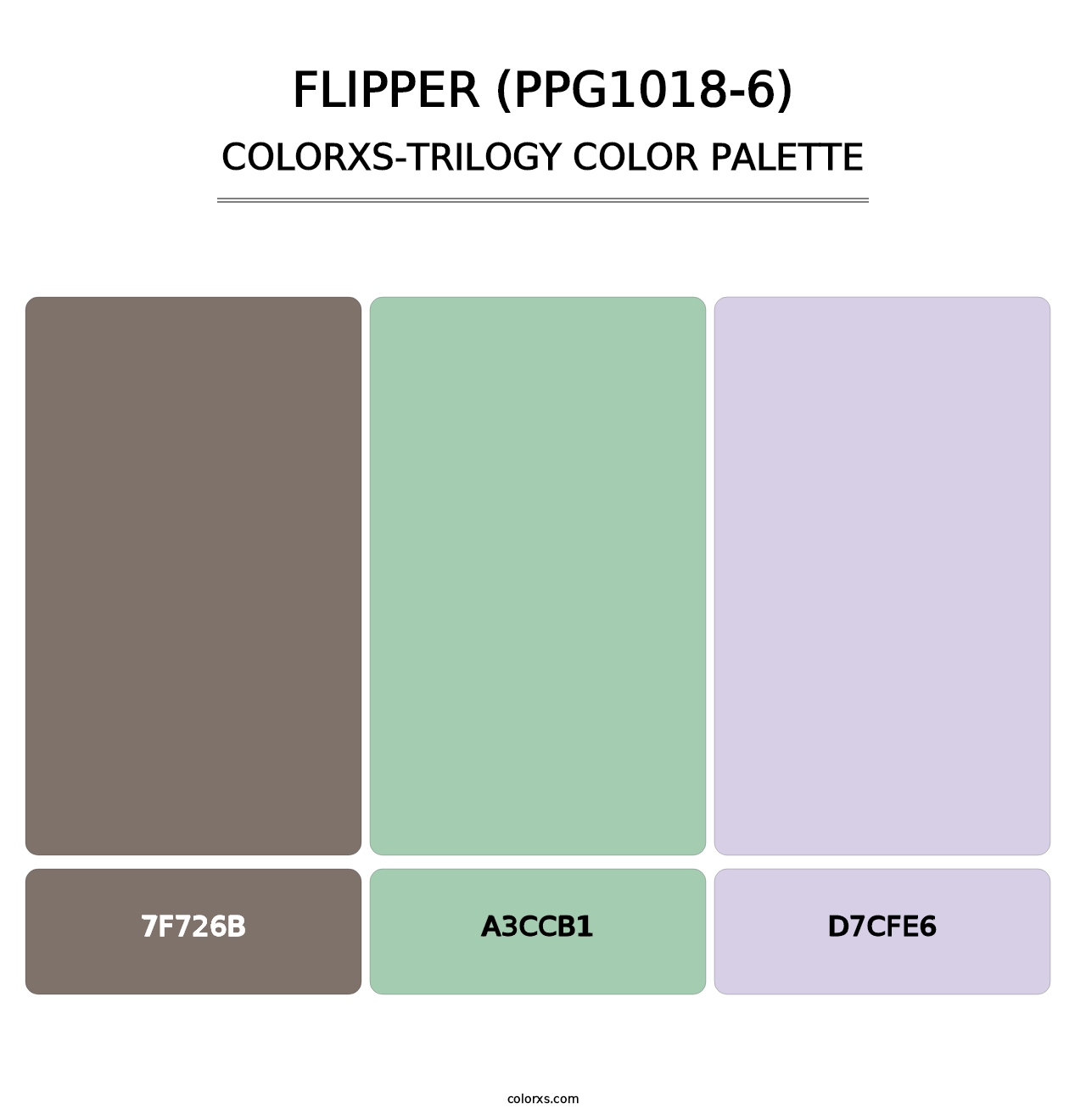 Flipper (PPG1018-6) - Colorxs Trilogy Palette