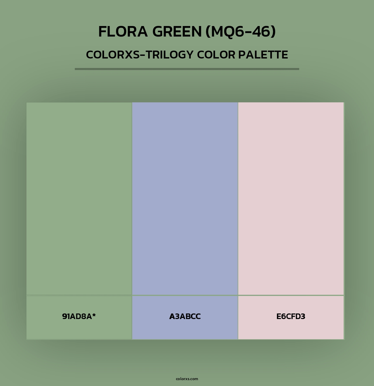 Flora Green (MQ6-46) - Colorxs Trilogy Palette
