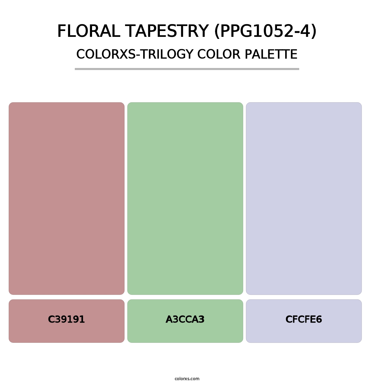 Floral Tapestry (PPG1052-4) - Colorxs Trilogy Palette