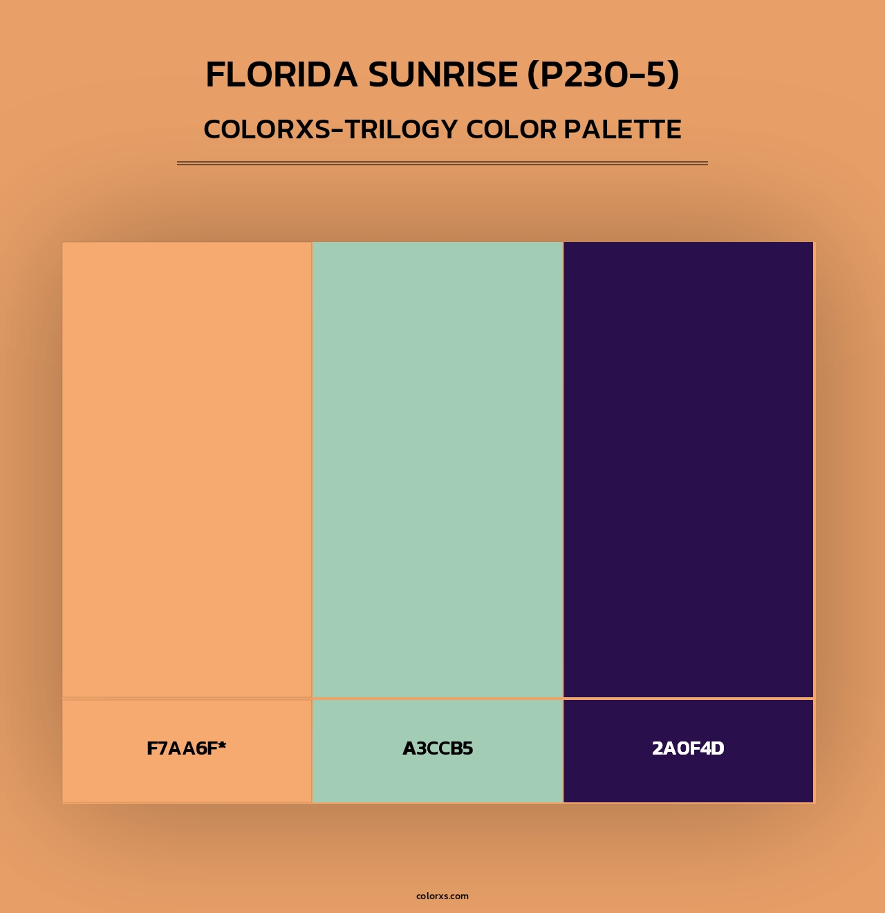 Florida Sunrise (P230-5) - Colorxs Trilogy Palette