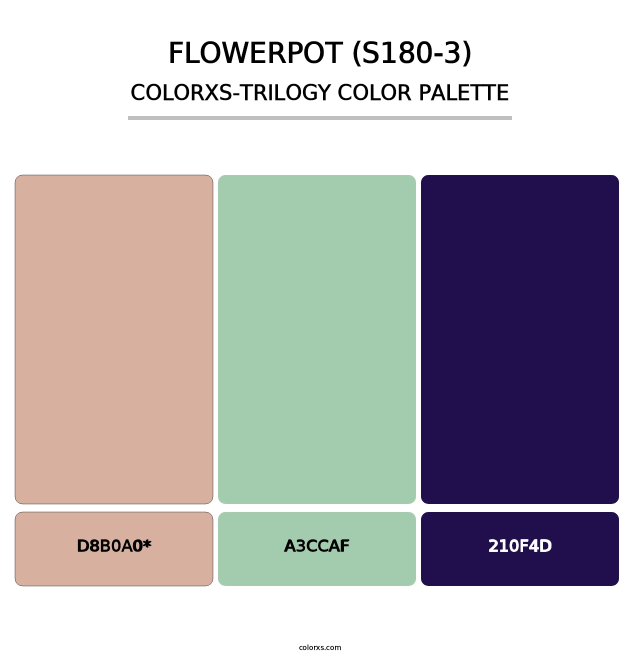 Flowerpot (S180-3) - Colorxs Trilogy Palette