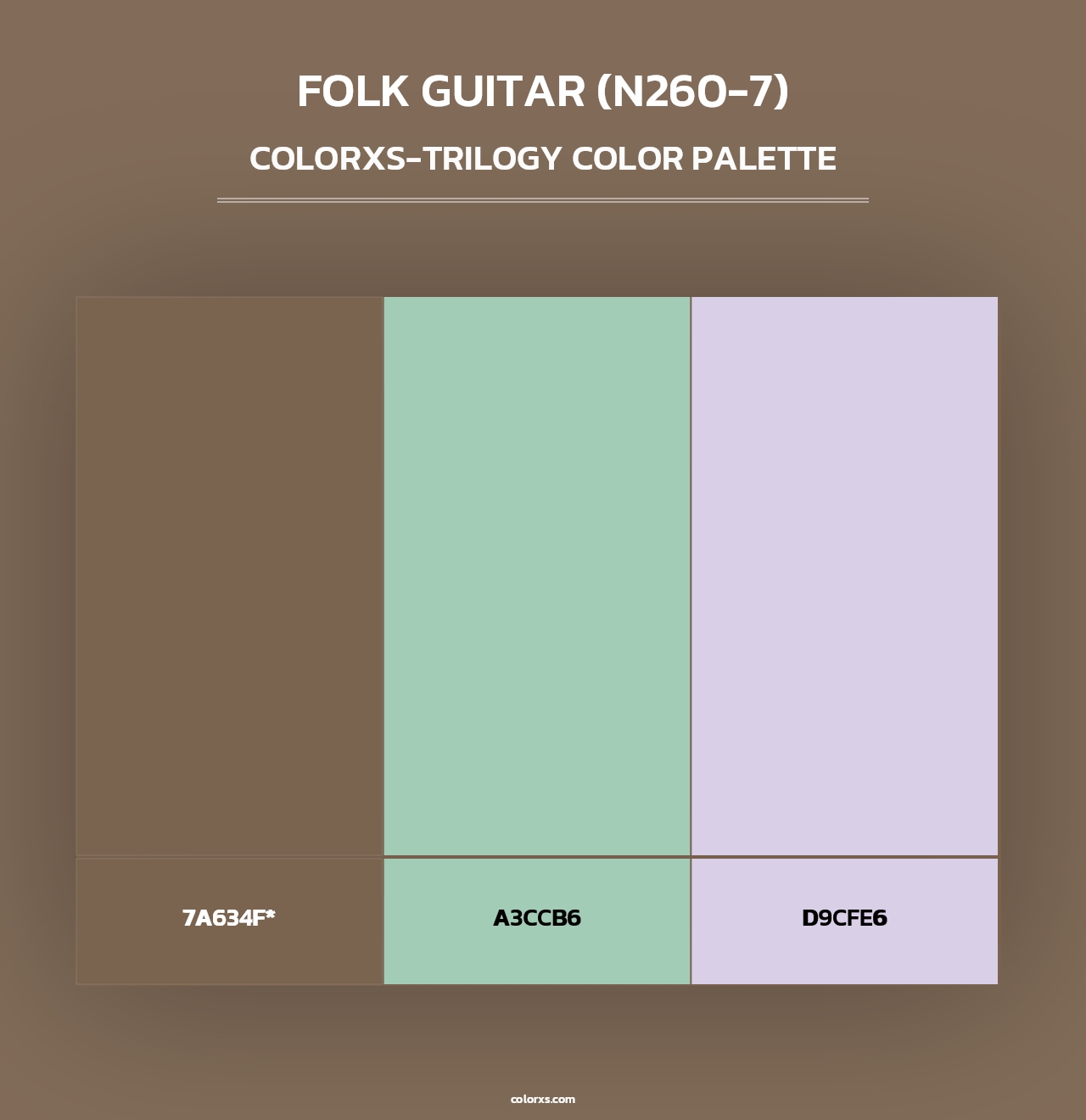 Folk Guitar (N260-7) - Colorxs Trilogy Palette