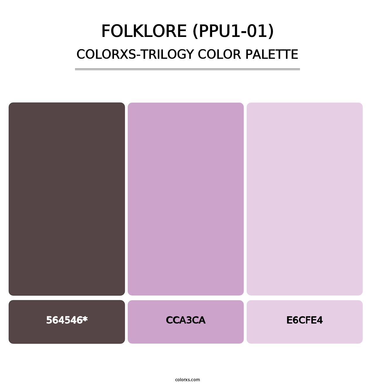 Folklore (PPU1-01) - Colorxs Trilogy Palette
