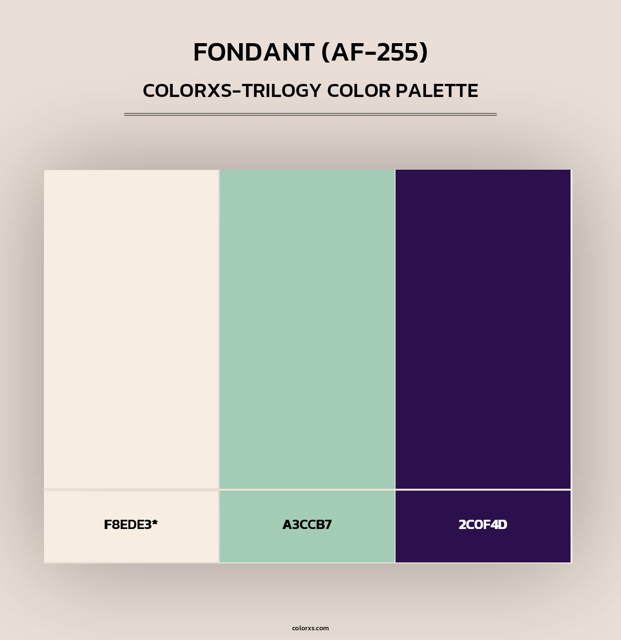Fondant (AF-255) - Colorxs Trilogy Palette