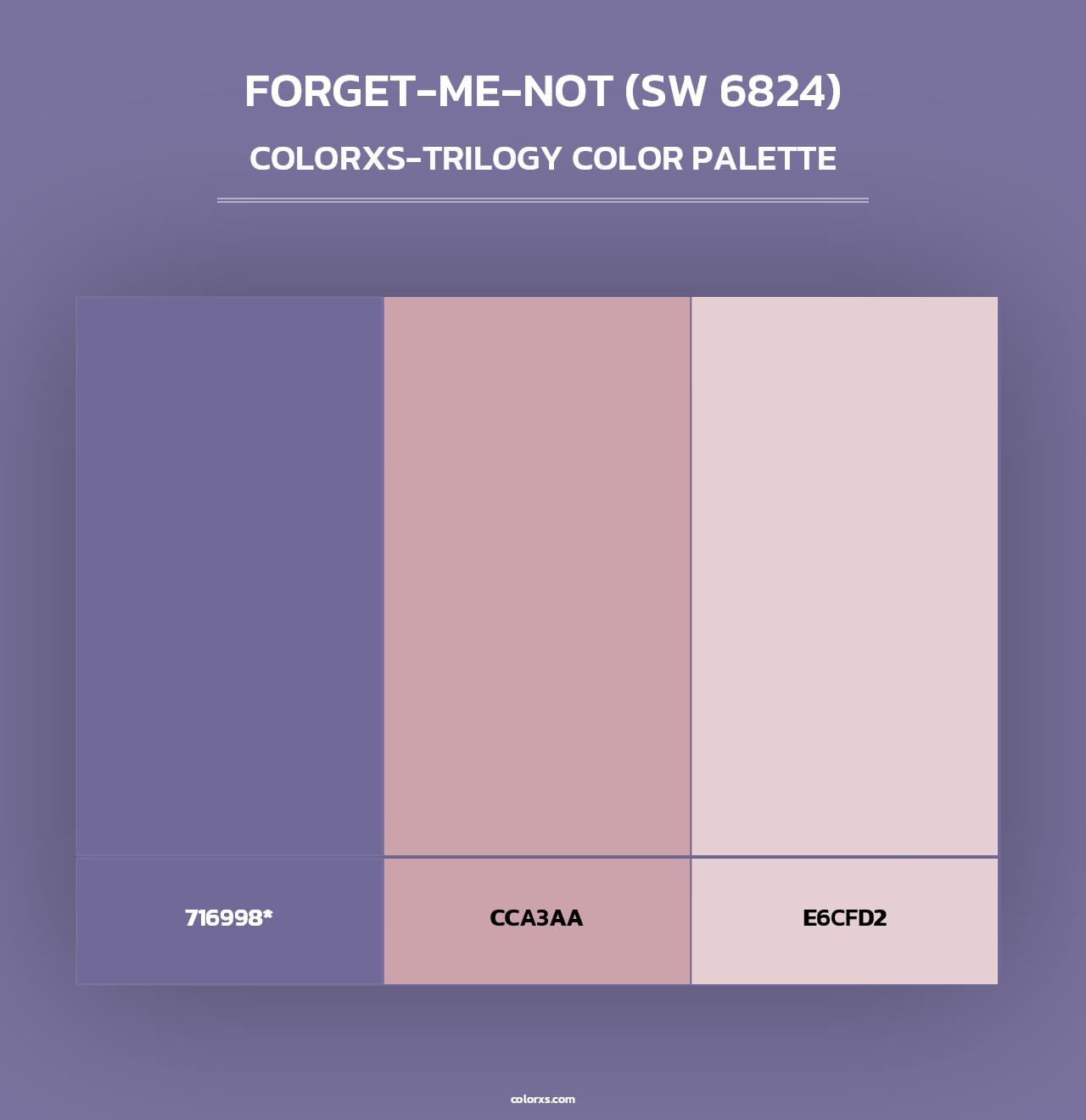 Forget-Me-Not (SW 6824) - Colorxs Trilogy Palette
