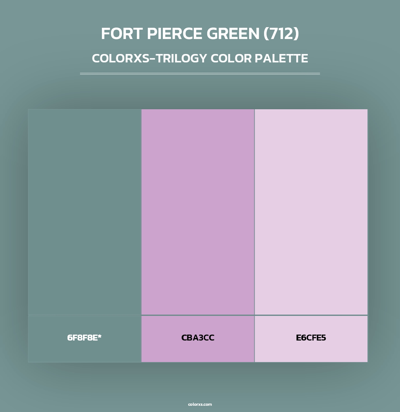 Fort Pierce Green (712) - Colorxs Trilogy Palette