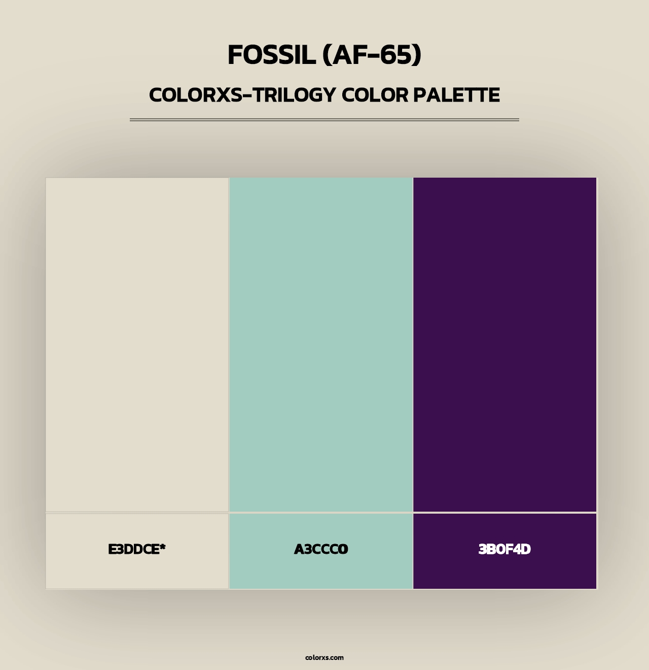 Fossil (AF-65) - Colorxs Trilogy Palette