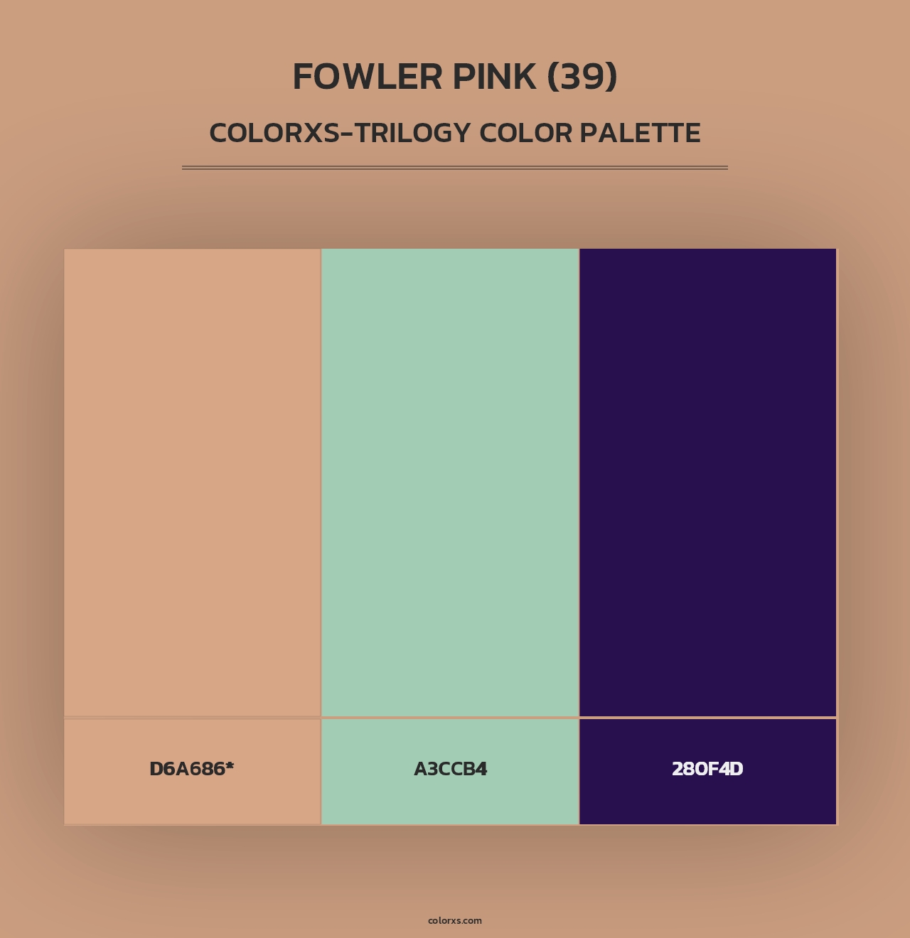 Fowler Pink (39) - Colorxs Trilogy Palette