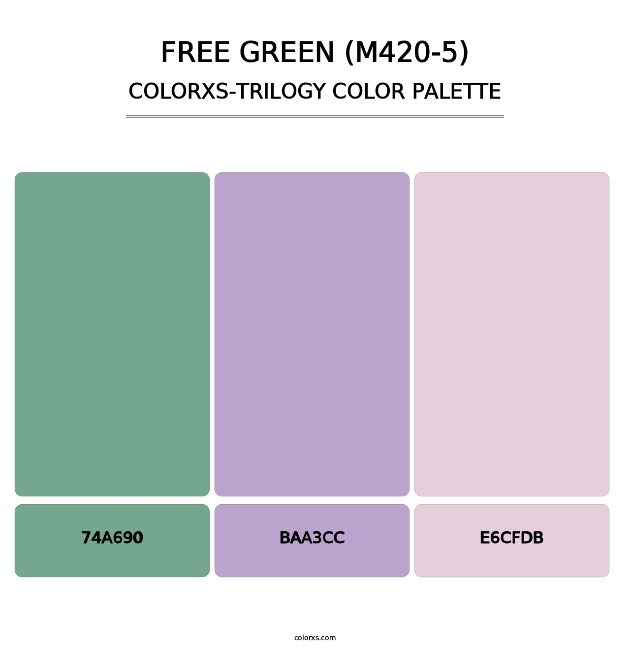 Free Green (M420-5) - Colorxs Trilogy Palette