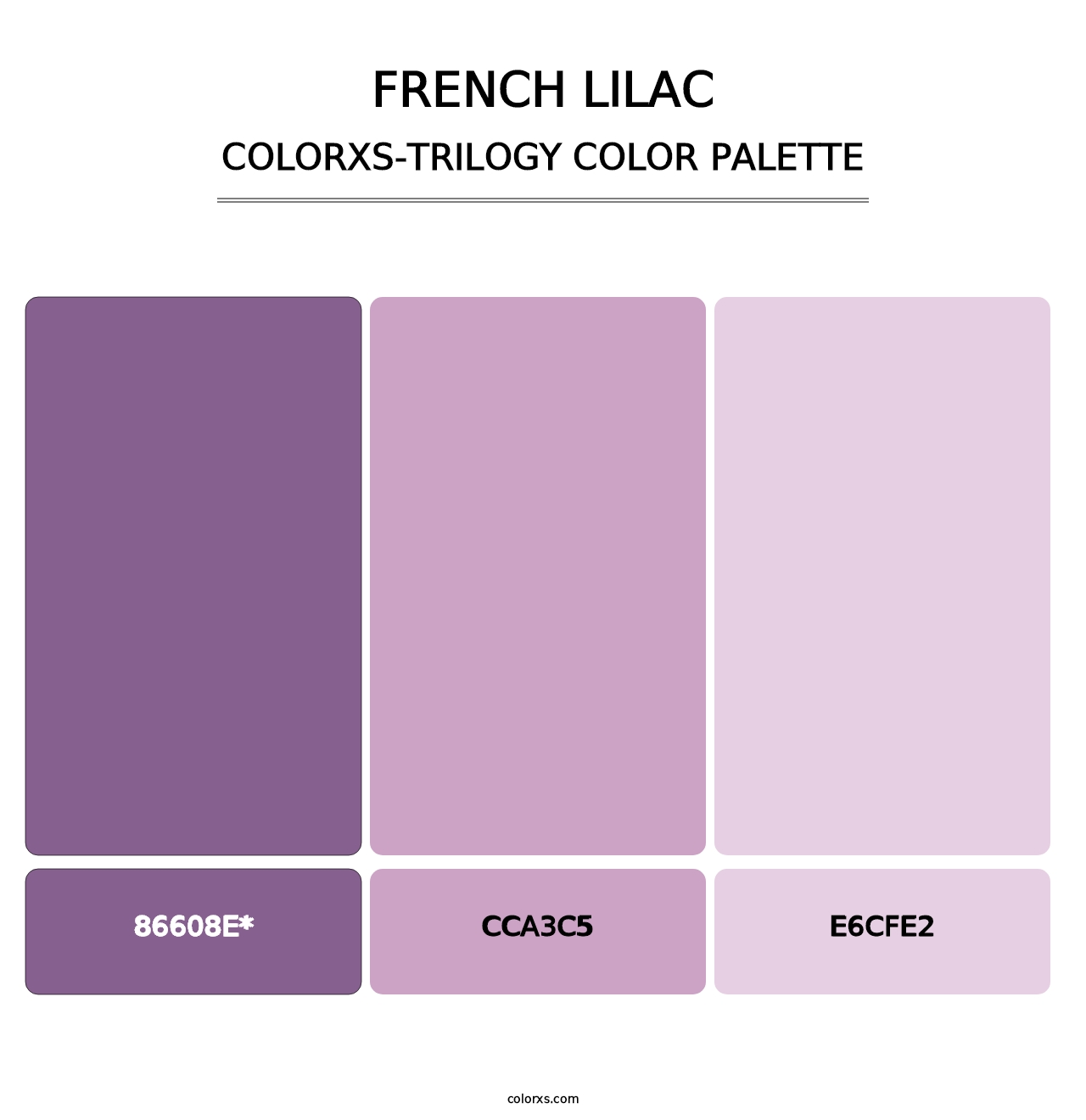 French Lilac - Colorxs Trilogy Palette