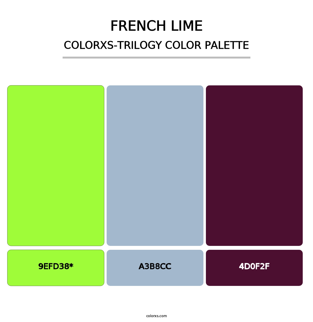 French Lime - Colorxs Trilogy Palette