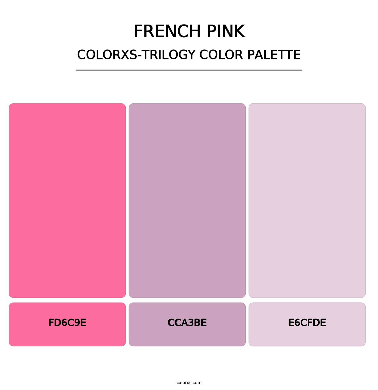 French Pink - Colorxs Trilogy Palette