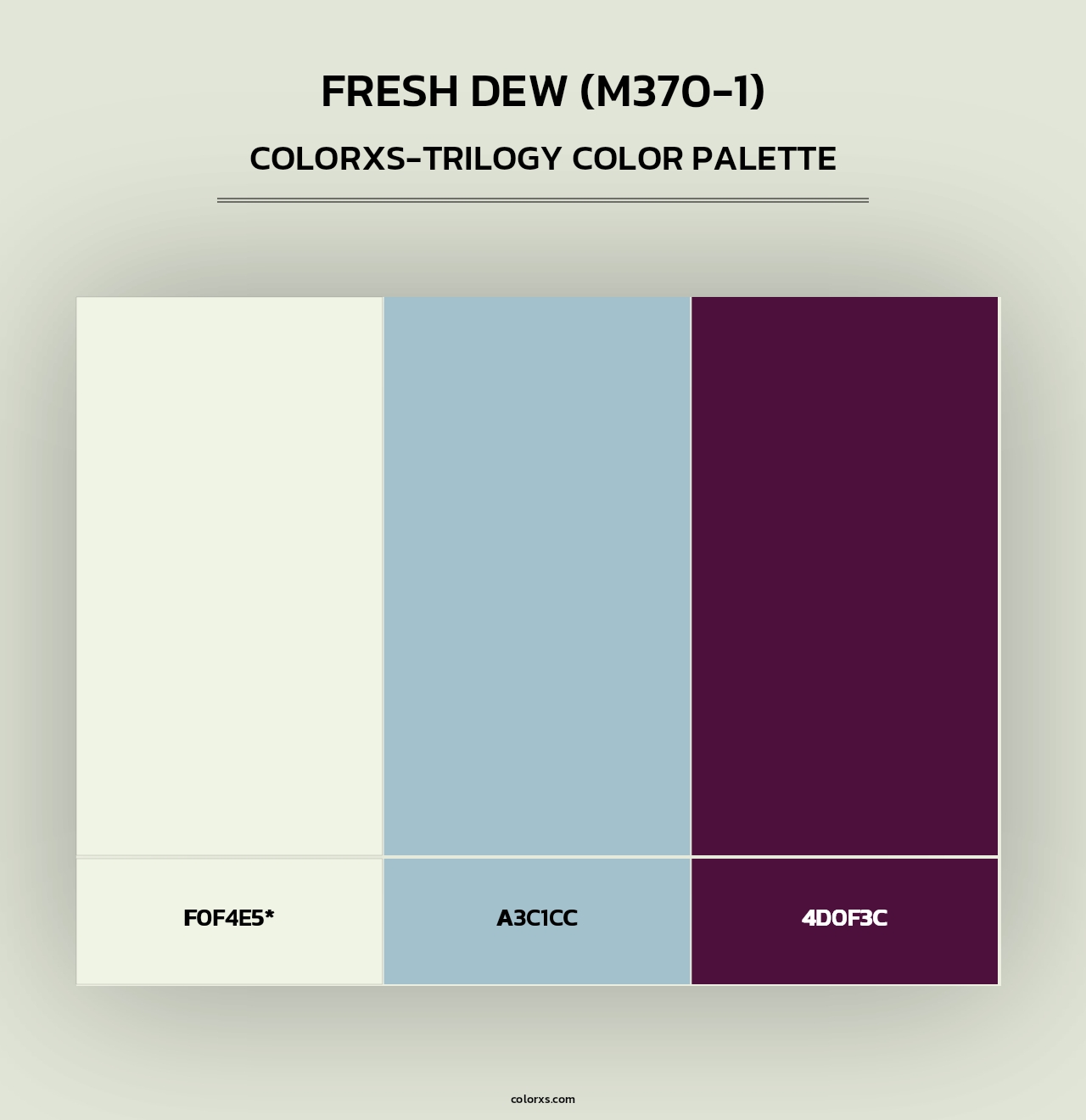 Fresh Dew (M370-1) - Colorxs Trilogy Palette