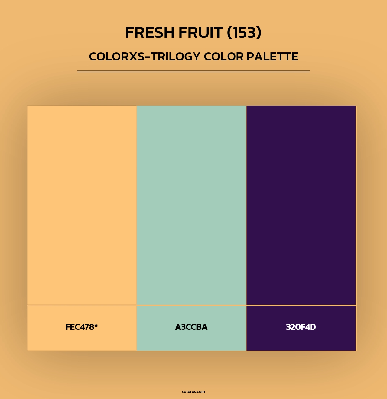 Fresh Fruit (153) - Colorxs Trilogy Palette