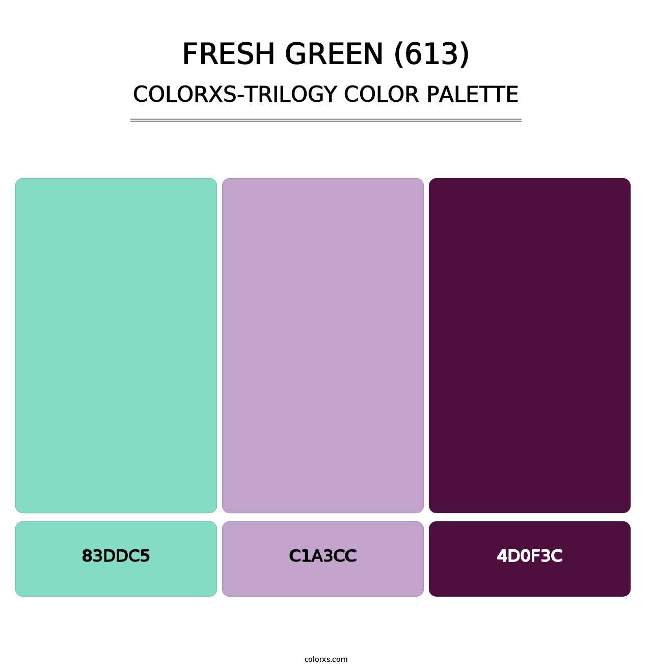 Fresh Green (613) - Colorxs Trilogy Palette