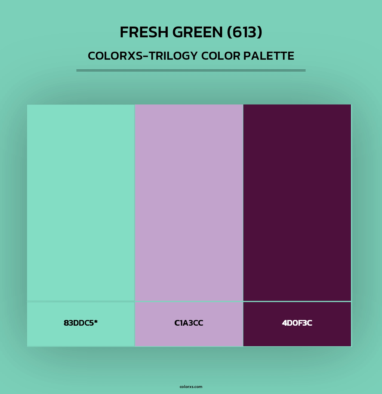 Fresh Green (613) - Colorxs Trilogy Palette