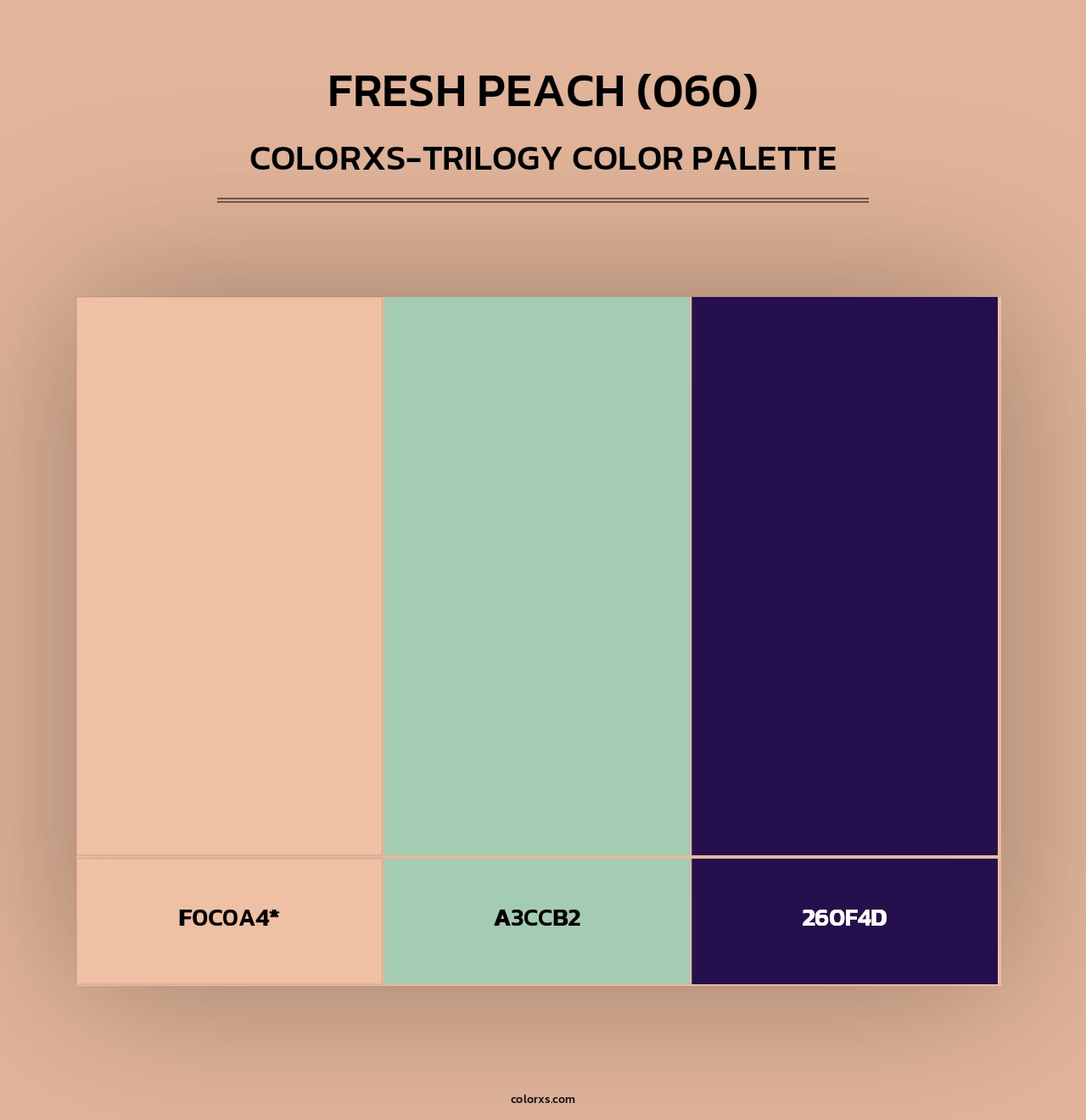 Fresh Peach (060) - Colorxs Trilogy Palette
