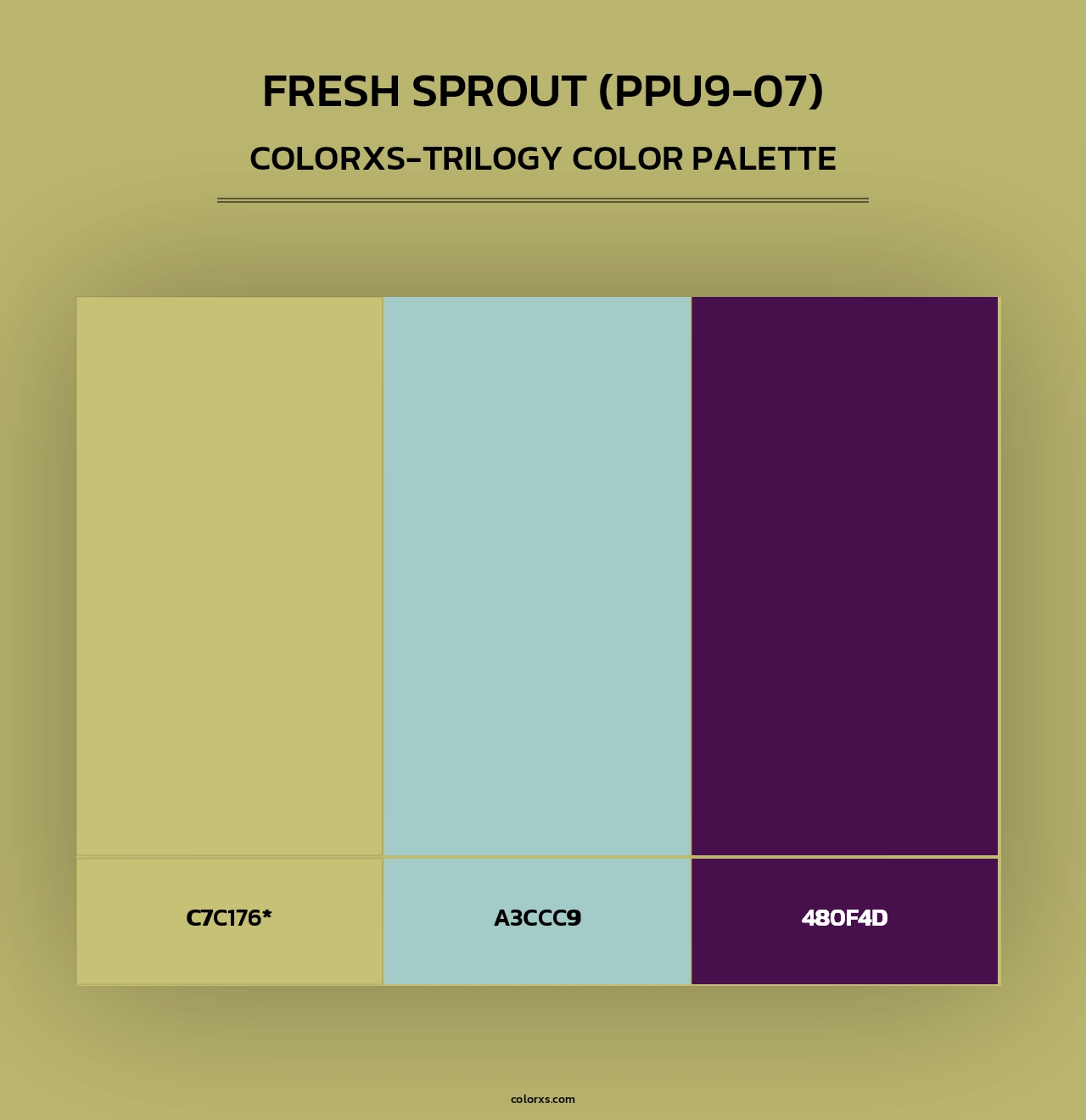 Fresh Sprout (PPU9-07) - Colorxs Trilogy Palette
