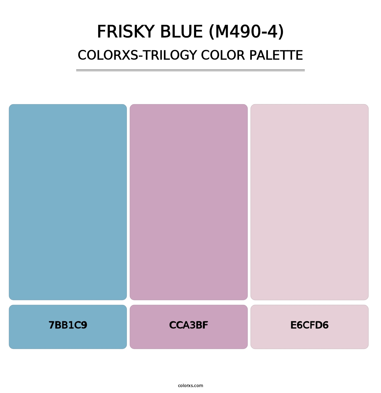 Frisky Blue (M490-4) - Colorxs Trilogy Palette