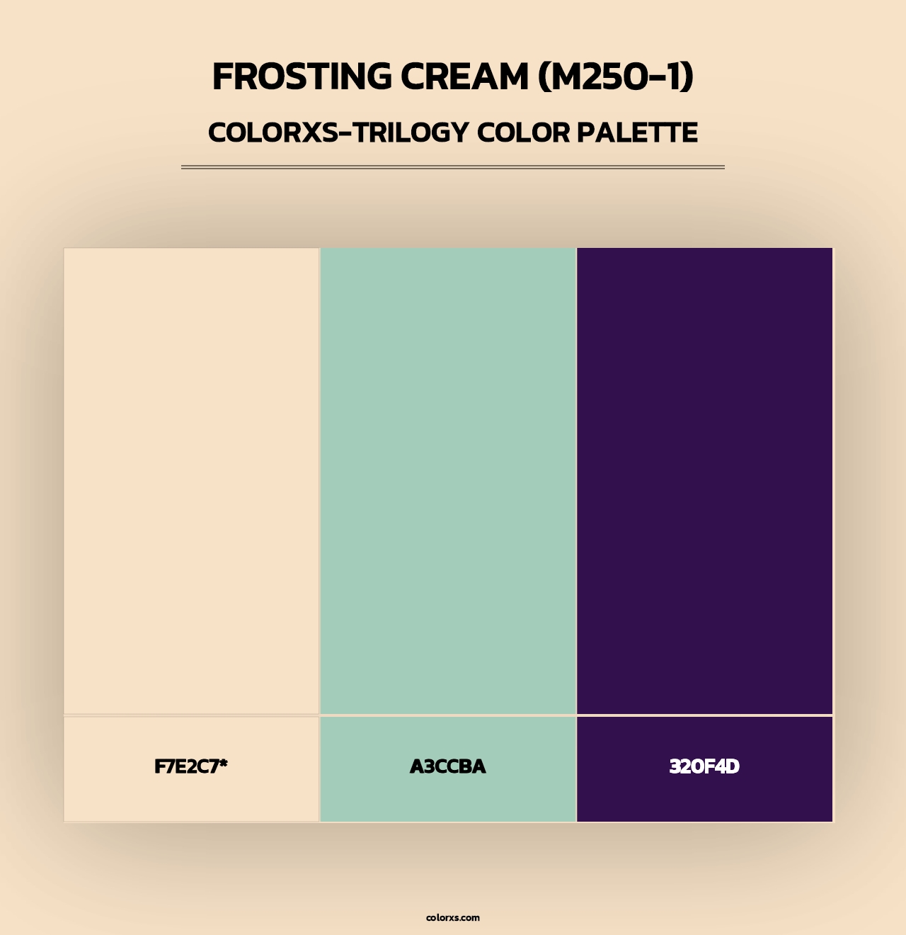 Frosting Cream (M250-1) - Colorxs Trilogy Palette