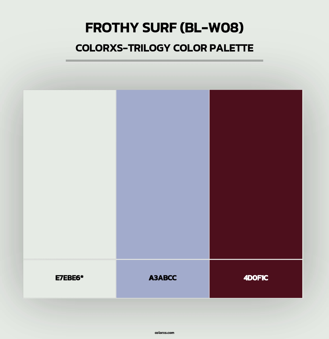 Frothy Surf (BL-W08) - Colorxs Trilogy Palette