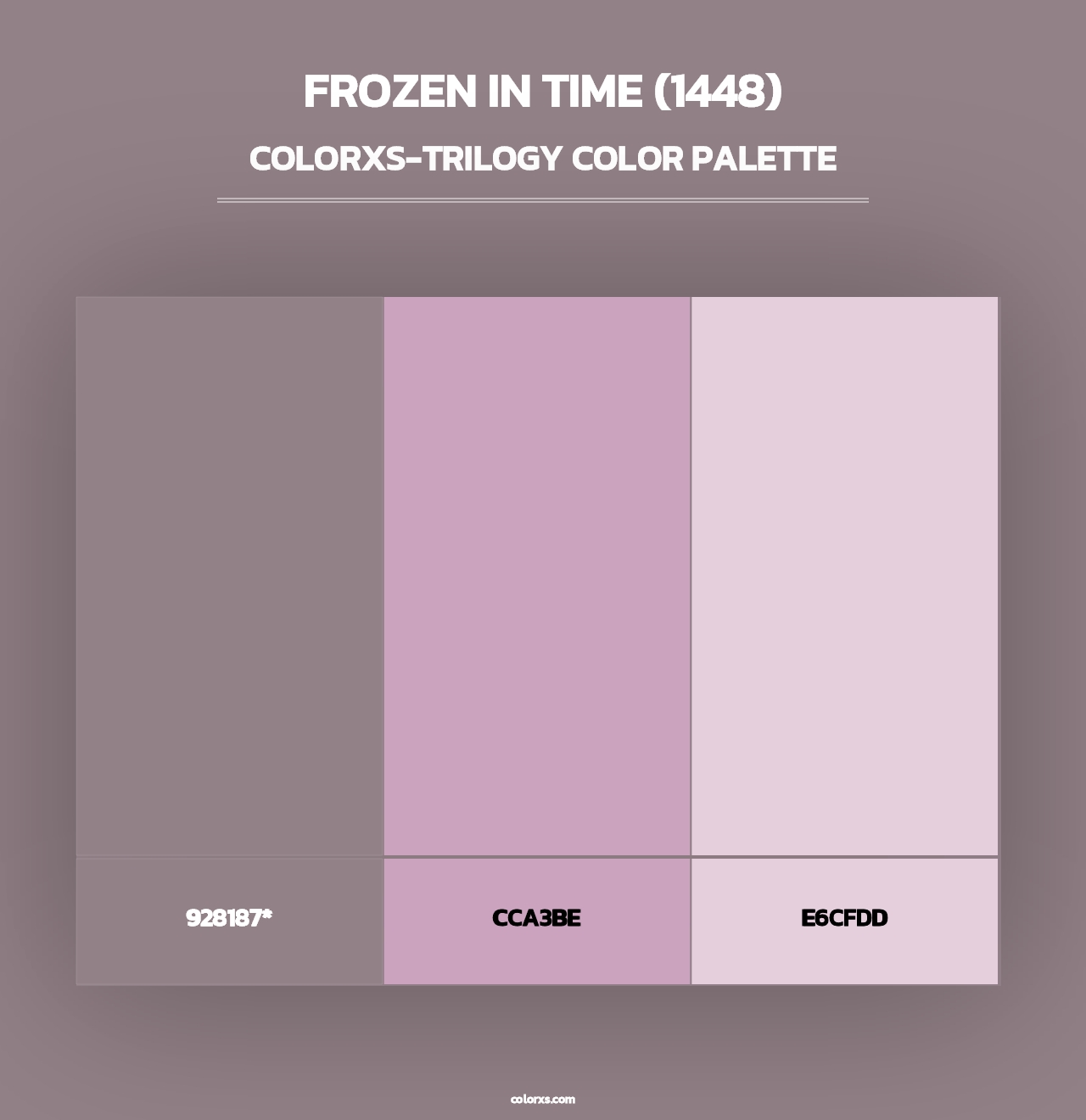 Frozen in Time (1448) - Colorxs Trilogy Palette