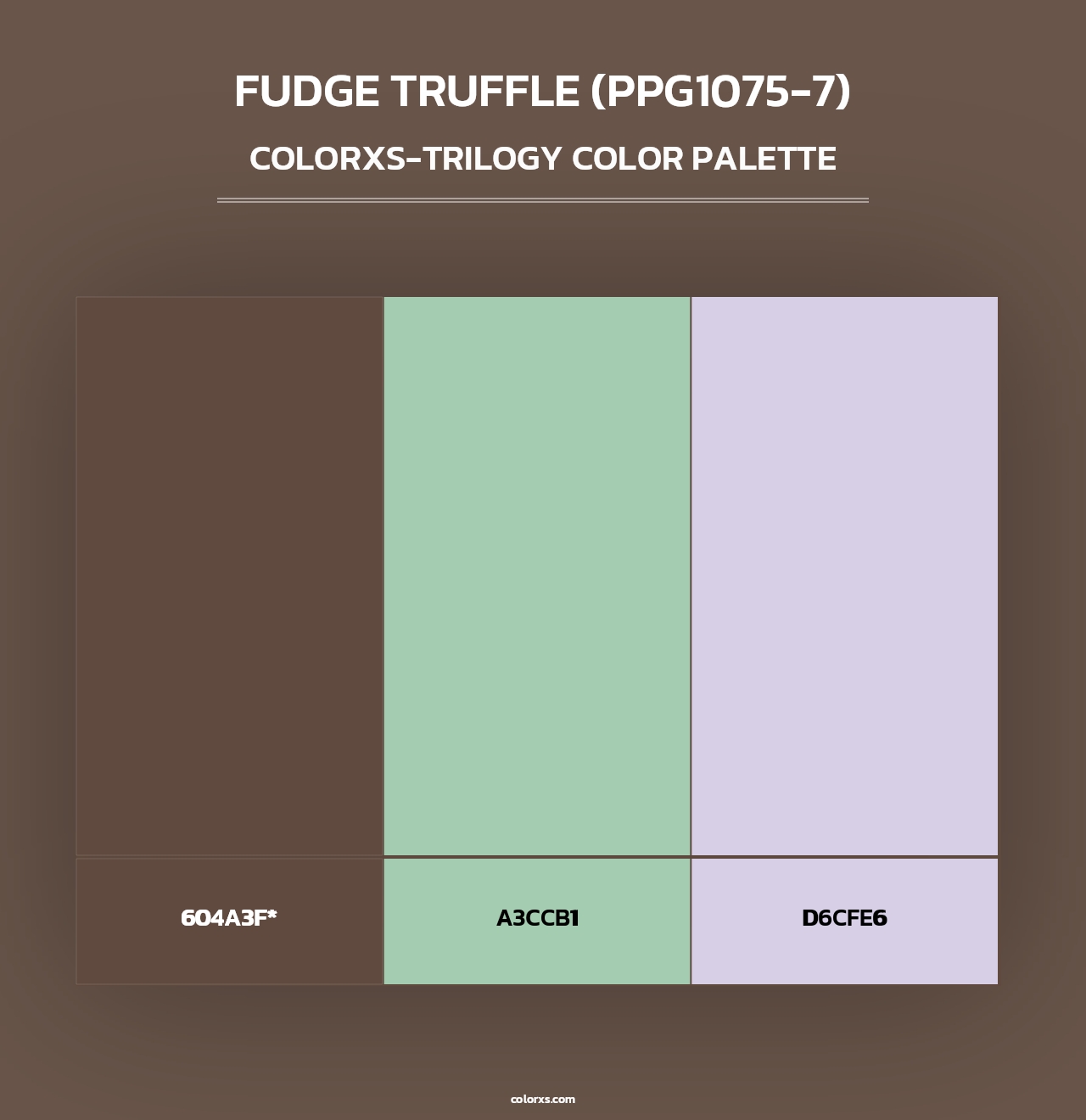 Fudge Truffle (PPG1075-7) - Colorxs Trilogy Palette