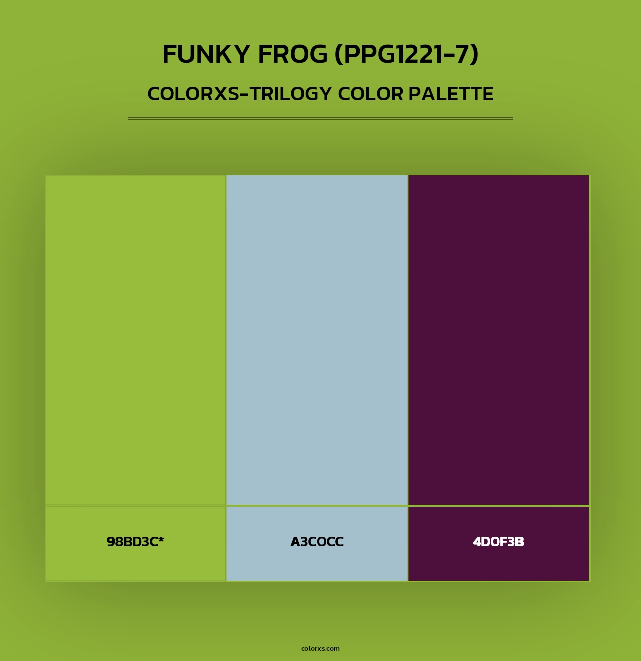 Funky Frog (PPG1221-7) - Colorxs Trilogy Palette