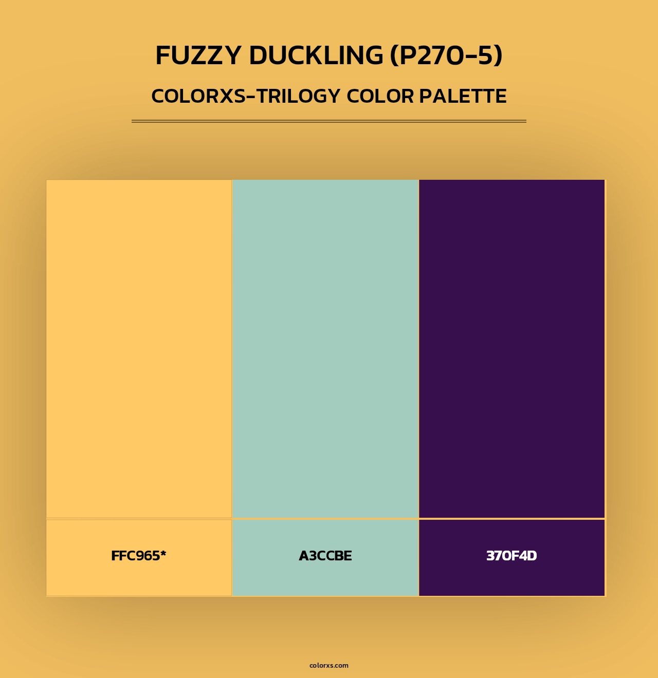 Fuzzy Duckling (P270-5) - Colorxs Trilogy Palette