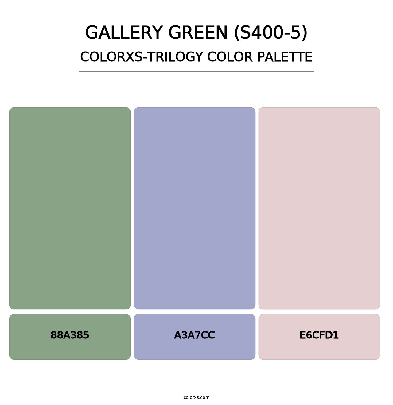Gallery Green (S400-5) - Colorxs Trilogy Palette