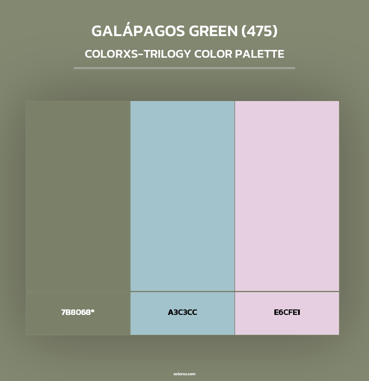 Galápagos Green (475) - Colorxs Trilogy Palette
