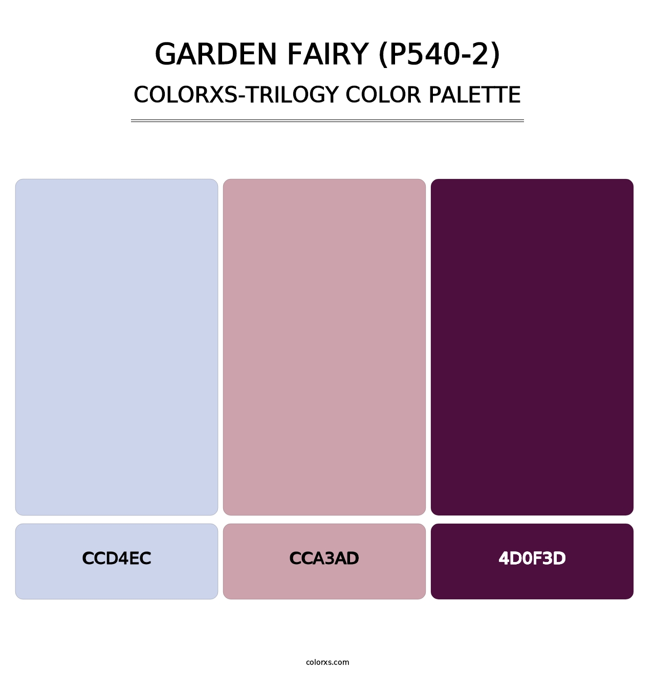 Garden Fairy (P540-2) - Colorxs Trilogy Palette
