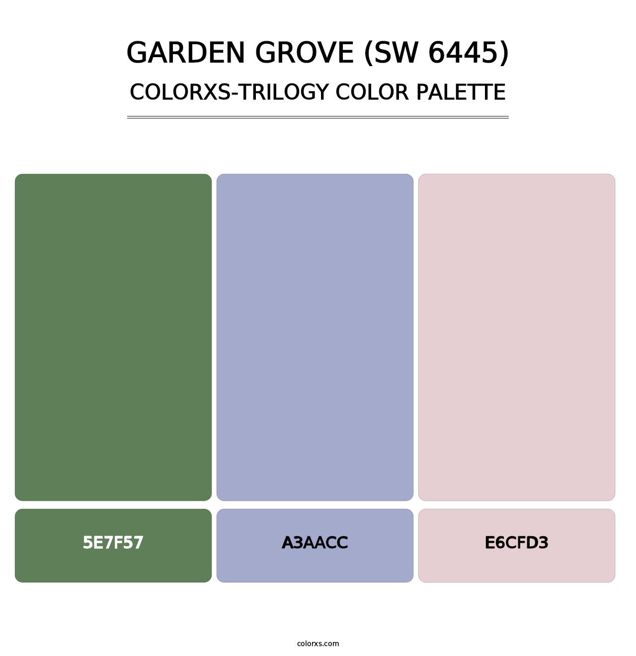 Garden Grove (SW 6445) - Colorxs Trilogy Palette
