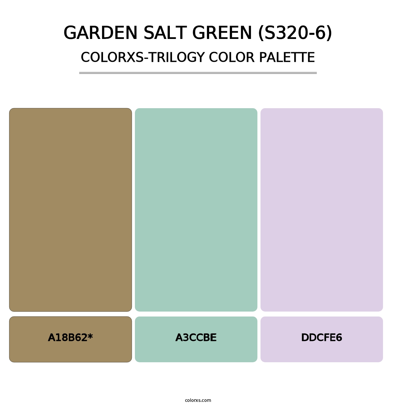 Garden Salt Green (S320-6) - Colorxs Trilogy Palette