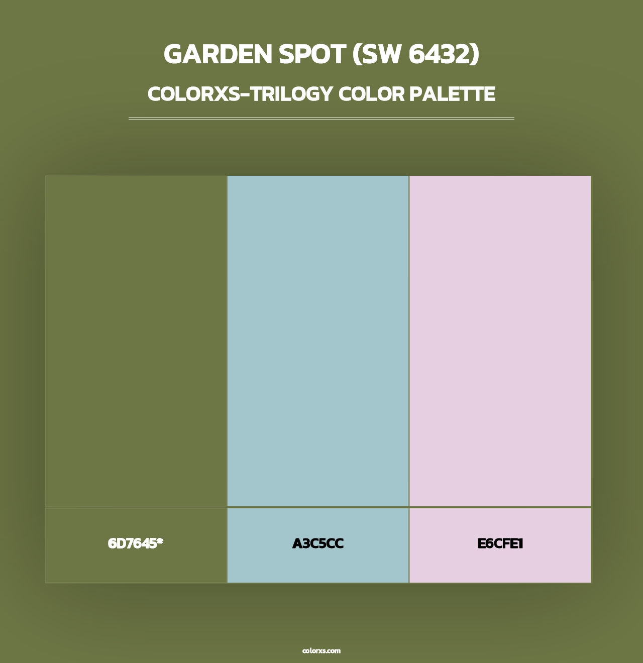 Garden Spot (SW 6432) - Colorxs Trilogy Palette