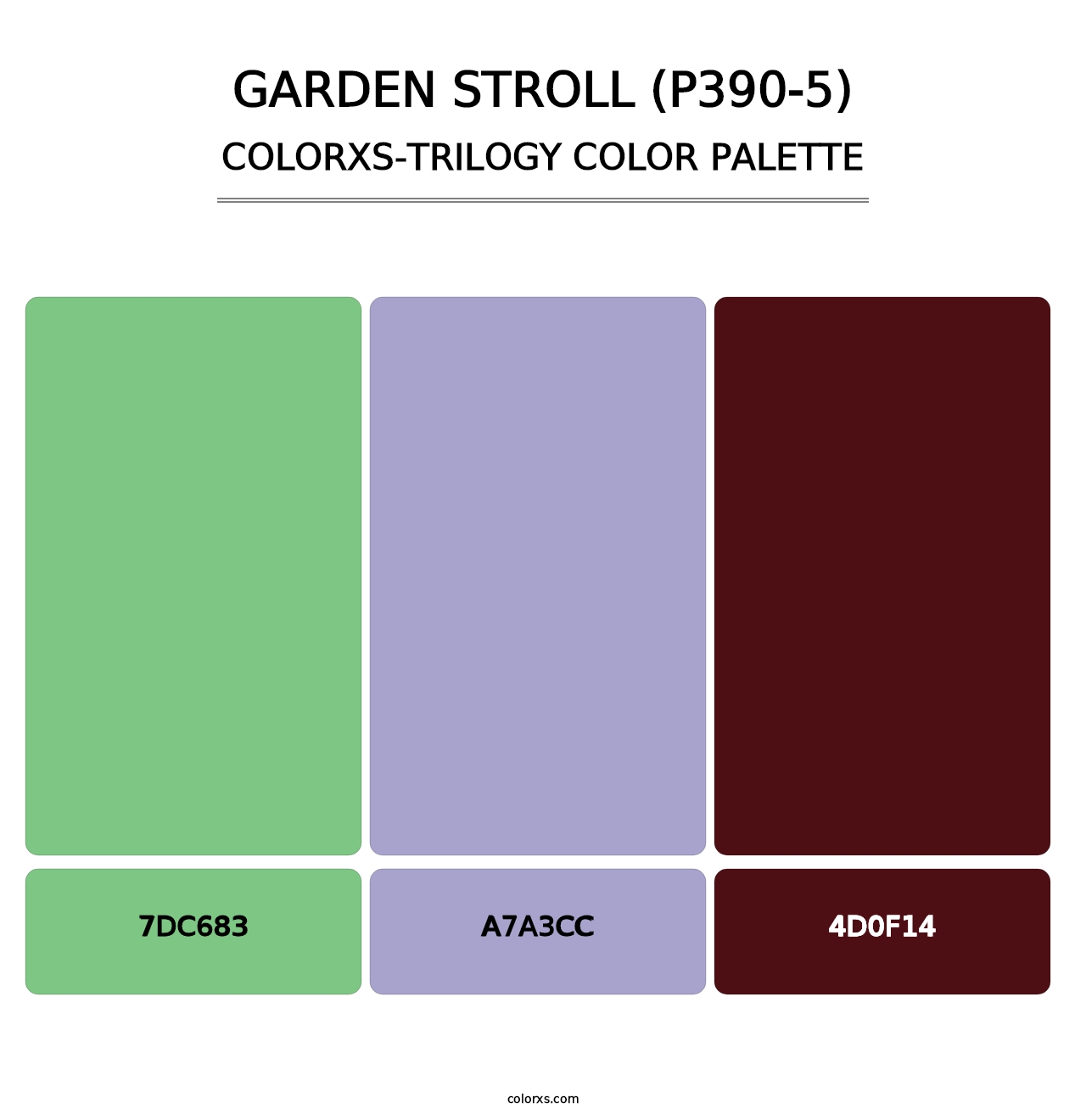 Garden Stroll (P390-5) - Colorxs Trilogy Palette