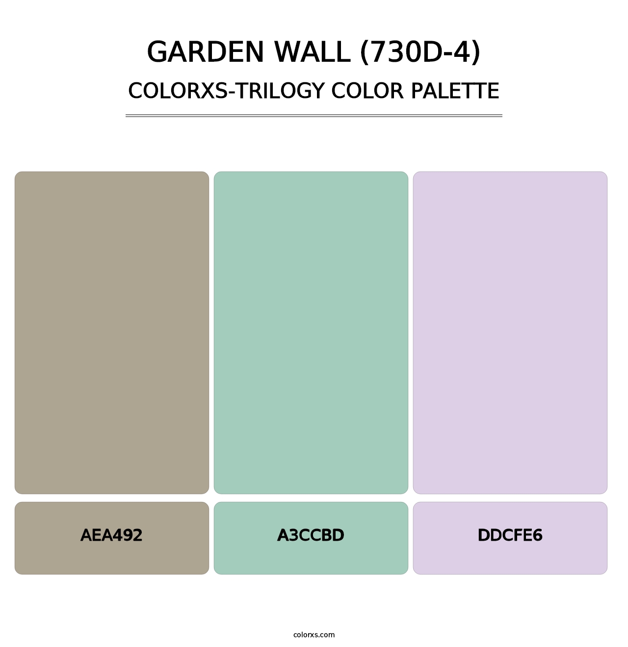 Garden Wall (730D-4) - Colorxs Trilogy Palette